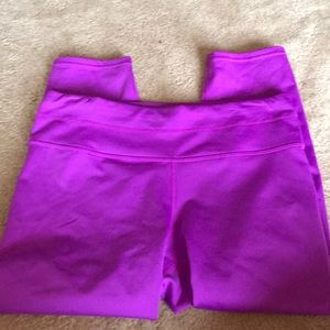 Bright Purple Athleta Cropped Leggings